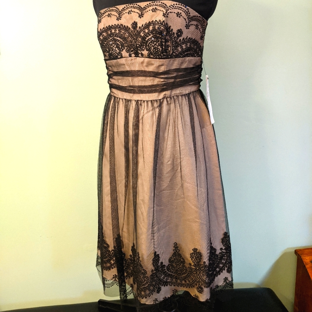 NWT David's Bridal Strapless Dress Size 10